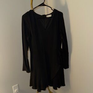 Altar'd State Black Long Sleeve Dress